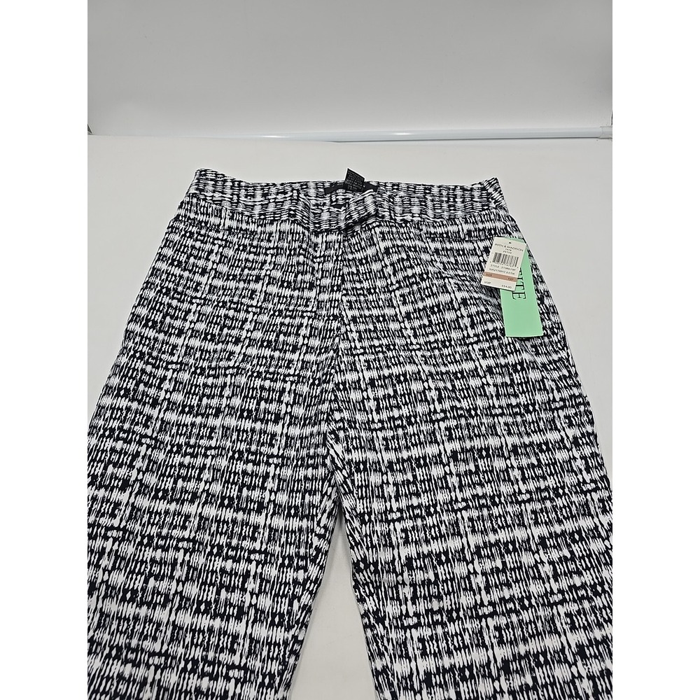 89th & Madison Women's Black & White Stretch Modern Chic Skinny Pants - 12P - Picture 6 of 13